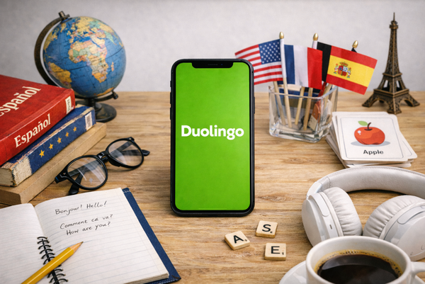 Duolingo sur mobile avec Sharesub